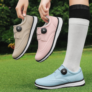 Zapatos de Golf Profesionales de Alta Calidad para Mujer, Bonitos, Modernos, Transpirables, con Absorción de Impactos, Cordones con Hebilla Giratoria, Zapatos de Golf de Entrenamiento - Product Image 3