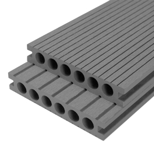 Waterproof WPC Outdoor Decking Board Wood <b>Plastic</b> Composite Board Decking Floor 3D Embossed Stripe Decks - Product Image 1