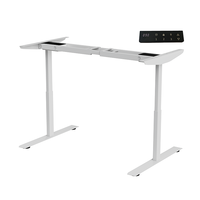 Cadre de bureau réglable en hauteur de haute performance, très populaire, à double moteur, en acier stable, pour l'étude et le travail