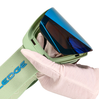 Masque de snowboard professionnel polarisé UV400, double lentille, anti-buée, monture TPU intégrale, multicolore et tendance