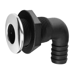 Isure 3 en nylon noir, sortie de drain incurvée, quincaillerie marine pour bateau, filetée, anti-corrosion - Product Image 5