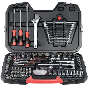 Kit Electrical Tools Set Professional Household Hand Tools 124PCS 1/4 Socket Wrench Set