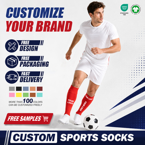 Calzini da <span class=keywords><strong>calcio</strong></span> senza gambe da uomo di alta qualità con protezione per le gambe da <span class=keywords><strong>calcio</strong></span> a compressione per la stagione primaverile - Product Image 1