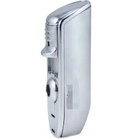 Premium Luxury Metal Jet <span class=keywords><strong>Torch</strong></span> Gas recargable encendedor de cigarros a prueba de viento con cortador de cigarros para regalos de negocios - Product Image 2