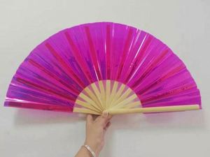 Abanico Plegable Grande de 13 Pulgadas/33 cm, Diseño de Rosas Hecho a Mano, Marco de Bambú Negro, Tela y Plástico, Regalo Perfecto para Fiestas, Abanico para Eventos - Product Image 6