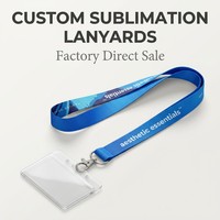 Sangle en polyester écologique tissée unie, imprimée par transfert thermique, pour badge d'identification ou support de téléphone, avec logo personnalisé, OEM, promotionnelle