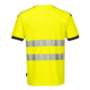 PORTWEST - T181YGYL PW3 T-shirt jaune/gris à manches courtes haute visibilité-EAN 5036108346653 HI-VIS WORKWEAR - Product Image 2