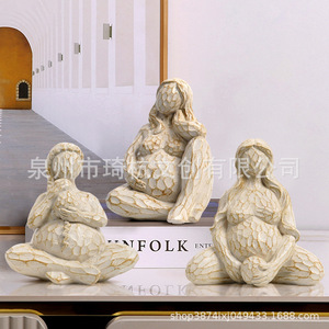 Ensemble de figurines de grossesse en résine, décoration artistique pour la maison, pour le salon, la chambre à coucher, la table - Product Image 2