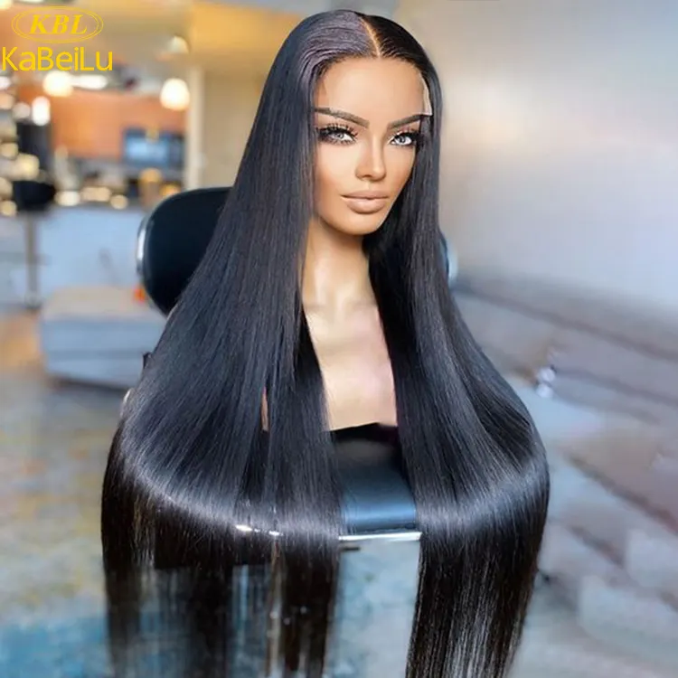 KBL 30inch straight lace front wigs , blue wigs unprocessed indian hair wig, long jerry curly human hair wigs hongkong
