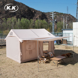 Kawagebo Kamp (KK) 10' X 8' Gonflable 7.2 ㎡   Tente de camping gonflable en tissu Oxford pour 1 à 4 personnes, tente de glamping - Product Image 3