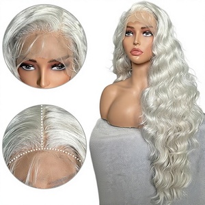 Pelucas de Encaje Frontal Sintéticas Transparentes de 32 Pulgadas de Mezcla de Cabello con Baby Hair - Product Image 2