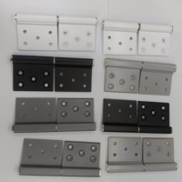 Charnières de porte et fenêtre en aluminium à axe carré détachable, design moderne, durables, installation par vis, profil PVC Tengshuo