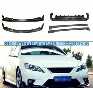 ABS Material Car Body Kit Upgrade for Mark X 2010-2012 Front Bumper Lower Lip Side Skirts Rear Diffuser <b>Screw</b>-On - Product Image 2