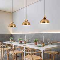 Lustre moderne minimaliste en métal de différentes formes pour chambre à coucher et salon