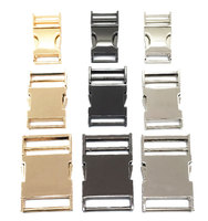 Boucles de ceinture décontractées pour femmes en alliage de zinc noir canon de fusil avec logo personnalisé, crochets à pression en acier et cuir de luxe, dégagement rapide HPB HPB22