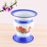 Corbeille à fruits traditionnelle de style chinois des années 1960, décoration de table de cuisine antique, bols en émail, présentoir à fruits, légumes et vin