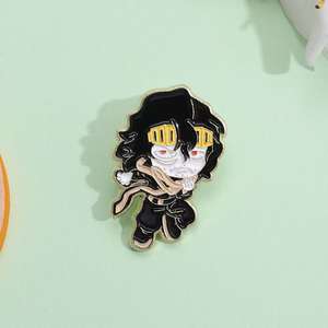 Insignia de Pin de Metal de personaje de Anime de dibujos animados estilo japonés y coreano para fanáticos del <span class=keywords><strong>Manga</strong></span> para Navidad Día Nacional Halloween - Product Image 2