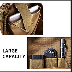 <span class=keywords><strong>Coyote</strong></span> marron camo pliable petit sac de poche de fronde de cyclisme de moto modulaire tactique - Product Image 5