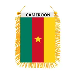 2023 Cameroon flag Polyester pennant football club pennant Mini Custom pennant flag