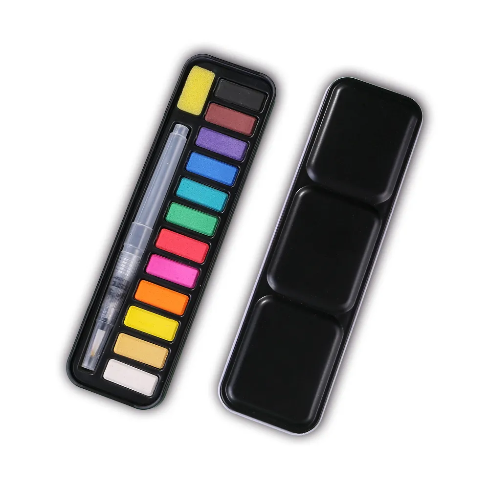 Unique Design Hot Sale Colorful palette Custom Label Water Color Paint Set watercolor paint kit