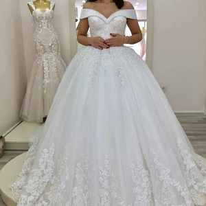 Vestido de Novia Sexy con Cintura Personalizable al por Mayor, Vestido de Novia con Cola de Lazo, Vestido de Novia con Hombros Descubiertos y Espalda Descubierta - Product Image 1