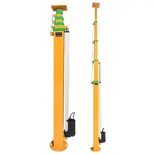 Retractable Mast Electric Steel Lifting 4M 5M 5.7M 7M Height Work Tool Retractable Mobile Mast Lift