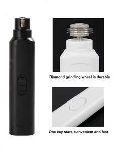 कुत्तों के लिए शांत पर्यावरण के अनुकूल प्लास्टिक नाखून ग्राइंडर usb usb संचालित सौम्य पंजे ट्रिमर कारखाने प्रत्यक्ष पालतू सौंदर्य उपकरण - Product Image 5