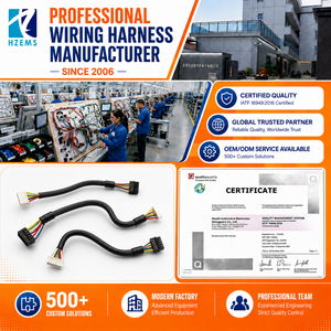 HZEMS 1,5 mm pitch draadboomkabelassemblage vertind fosforbrons aansluitstuk 100% getest Dongguan fabrikant fabriek - Product Image 1