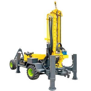 Tragbarer Diesel Kleiner pneumatischer Wasser brunnen Max.200m Bohrloch bohrmaschine Tiefbrunnen-Drehbohr gerät - Product Image 3
