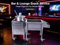 Machine à popcorn professionnelle avec thermostat pour un contrôle parfait de la cuisson