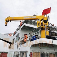 1, 2, 3, 5 tonnes, petit flotteur de pêche, bateau élévateur, bateau marin, Yacht monté sur le pont, flèche télescopique, Davit, grue de pont