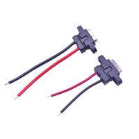 Conector de Cable Elante Tipo-C Hembra, Resistente al Agua, con Orificio para Tornillo, Material LCP, Temperatura de Funcionamiento -20C -80C