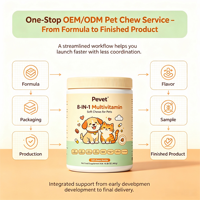 Pevet 8-en-1 Multivitamines à croquer pour chiens : Soutient la peau, le pelage, les articulations, le cœur, la digestion, la santé urinaire, la vision et la santé bucco-dentaire – Stock privé