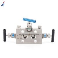 High Pressure Pressure Gauge Valve Integral 3 Valve Manifolds for Differential Pressure Transmitters