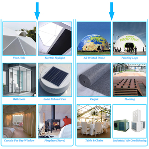Carpa Domo Geodésica Transparente con Estructura de Acero para Glamping, Modelo YT-DL-131, en Venta - Product Image 2