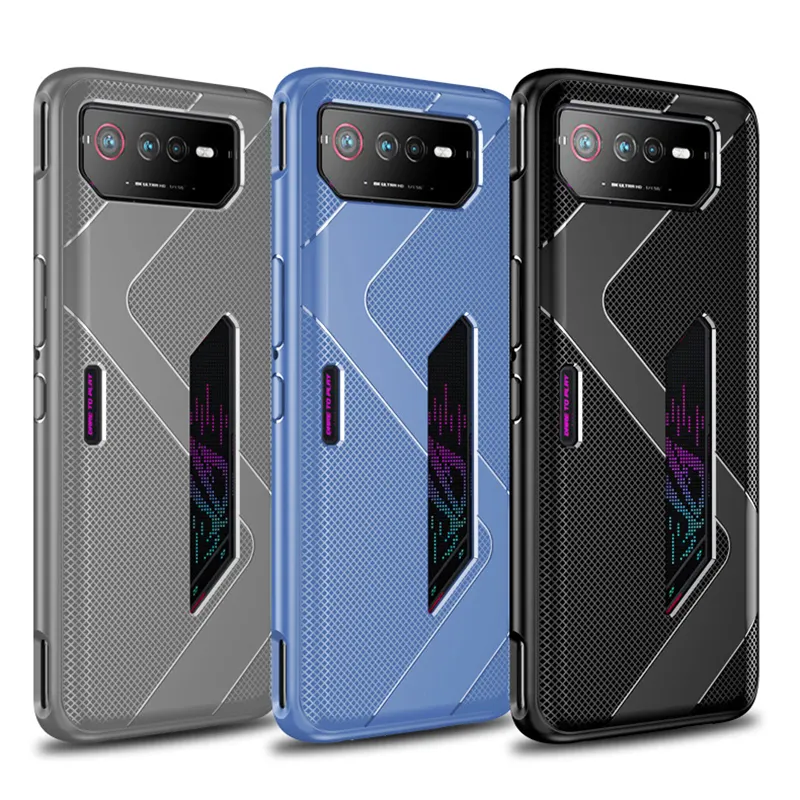 Shockproof Protective TPU silicon soft gaming style phone Case For Asus ROG Phone 6 5 3 2 Shockproof Shell TPU Cover