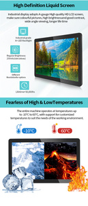 หน้าจอสัมผัสแบบ Capacitive ขนาด 21.5 นิ้ว กันน้ำ IP65 สำหรับติดตั้งบนหน้าต่าง HMI COM USB รองรับการสัมผัส 10 จุด พร้อมกรอบอะลูมิเนียม สำหรับตั้งโต๊ะหรือติดผนัง ใช้กับคอมพิวเตอร์อุตสาหกรรม - Product Image 4