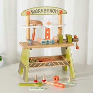 Ensemble d'outils <span class=keywords><strong>en</strong></span> <span class=keywords><strong>bois</strong></span> de haute qualité, jouet pour enfants, jeu de simulation de construction, établi <span class=keywords><strong>en</strong></span> <span class=keywords><strong>bois</strong></span> - Product Image 1