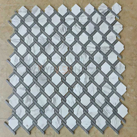 Mosaïque de marbre vert naturel moderne personnalisable pour la salle de bain, la piscine, la décoration intérieure des murs et des sols en marbre