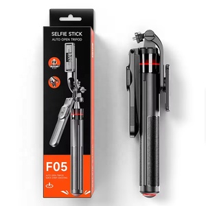 Palo de Selfie para Teléfono Móvil F05 de 54 Pulgadas con Apertura Automática y Plegado Rápido, Monopié, Trípode con Tornillo de 1/4 para Cámaras <span class=keywords><strong>DJI</strong></span> <span class=keywords><strong>OSMO</strong></span> INSTA360 - Product Image 6