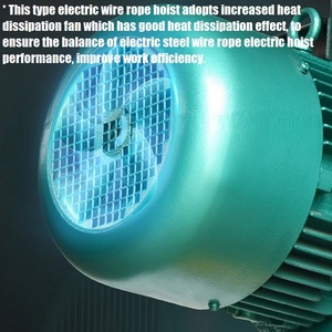 Polipasto Eléctrico con Cable de Acero Fabricado en China, Bloque de Cable Metálico, 6MM 7.7MM 11MM 13MM 15MM, Polipastos Eléctricos con Cable de Acero Antirrotación en Venta - Product Image 2