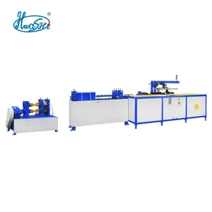 HWASHI 12x10mm Wire Flattening Machine and Cutting Machine for Flat Wire Frame