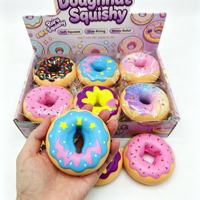 Bestseller transfrontalier viral : Jouet anti-stress réaliste en PU souple en forme de donut, à rebond lent, pour toutes les générations, idéal pour la présentation de marque