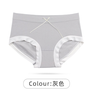 Taille moyenne sans couture, grandes tailles, <span class=keywords><strong>sous</strong></span>-vêtements en coton côtelé, culotte pour femmes, vente en gros d'usine, Lots <span class=keywords><strong>de</strong></span> Offre Spéciale - Product Image 5