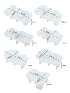 DM891 قالب سيليكون ثلاثي الأبعاد من الإيبوكسي ريزن بتصميم دب كرتوني، يستخدم لصنع تعليقة مفاتيح أو قلادة مجوهرات على شكل رائد فضاء، مزود بثقب - Product Image 6