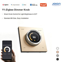 Tuya Zigbee Wall Dimmer Knob Tombol Mode Multifungsi On Off Mendukung Input Tegangan Lebar Global 110V hingga 250V
