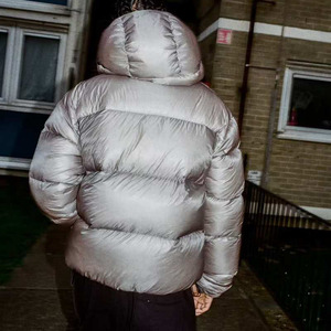 Giacca Invernale Imbottita Personalizzata in Nylon e Poliestere con Zip e Cappuccio, Cappotto Puffer Caldo da <span class=keywords><strong>Uomo</strong></span> - Product Image 6