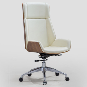 Popolare <span class=keywords><strong>sedia</strong></span> da <span class=keywords><strong>ufficio</strong></span> classica in mezza <span class=keywords><strong>pelle</strong></span> girevole di alta qualità con schienale in legno - Product Image 6