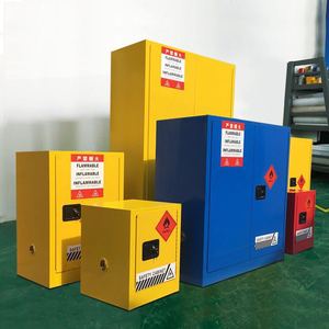 Gabinete de sustancias peligrosas Gabinete a prueba de corrosión Armario de acero amarillo Azul Rojo - Product Image 6