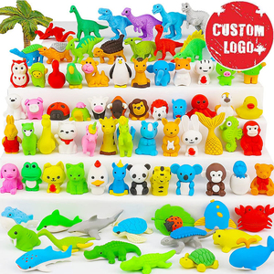 2023 Nhà Máy Bán Chạy Nhất <span class=keywords><strong>3D</strong></span> Hình Dạng Động Vật Tẩy Phim Hoạt Hình Cao Su Trường Bút Chì Khủng Long Tẩy Thiết Lập 32 Miếng Cho Trẻ Em - Product Image 4